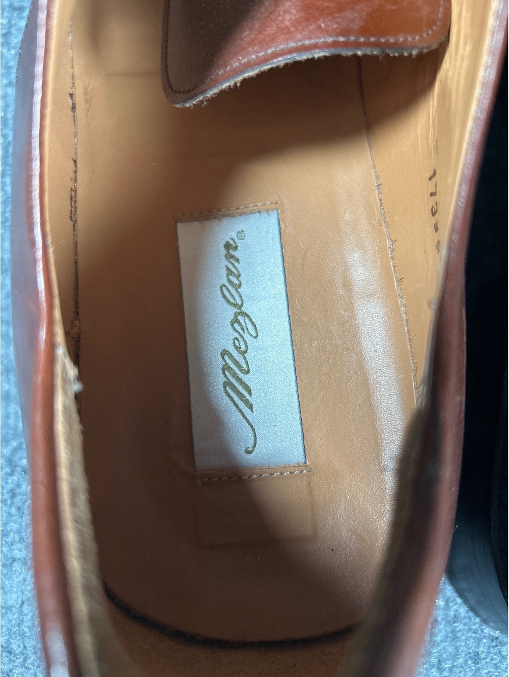 Mezlan Brown Leather Dress Shoes Size 13 Made in Spain - Picture 3 of 8